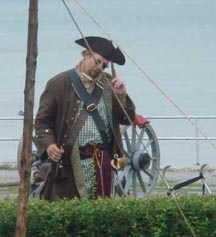 Capt. Doug ~ Black Powder Demos ~ times posted ~ picture dontated by Christy Domino 