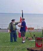 Capt. Snowbeard and his talking flags